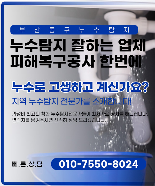 누수탐지 잘하는 업체 피해복구공사 한번에 모바일 비주얼 0